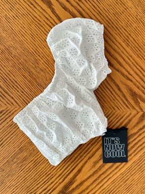 It's Now Cool The Flounce Bikini Top - Casa Blanca White